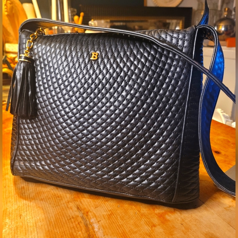 Bally Quilted Leather Shoulder Bag